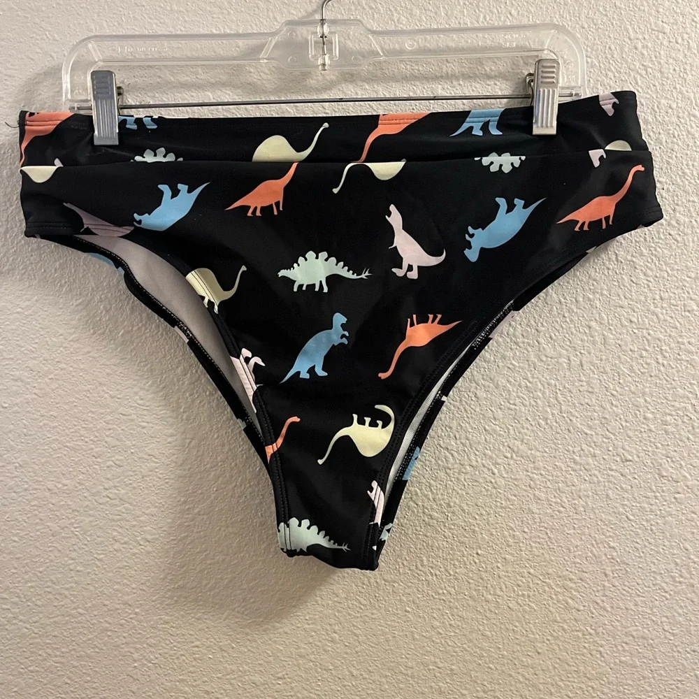 Dinosaur Print Black swim suit - Picture 5 of 6